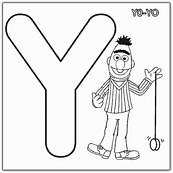 coloriage 1 rue sesame alphabet y